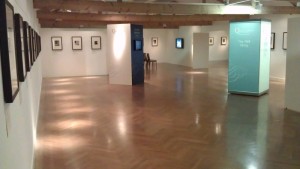 Inside the exhibition space at Leeds City Museum.